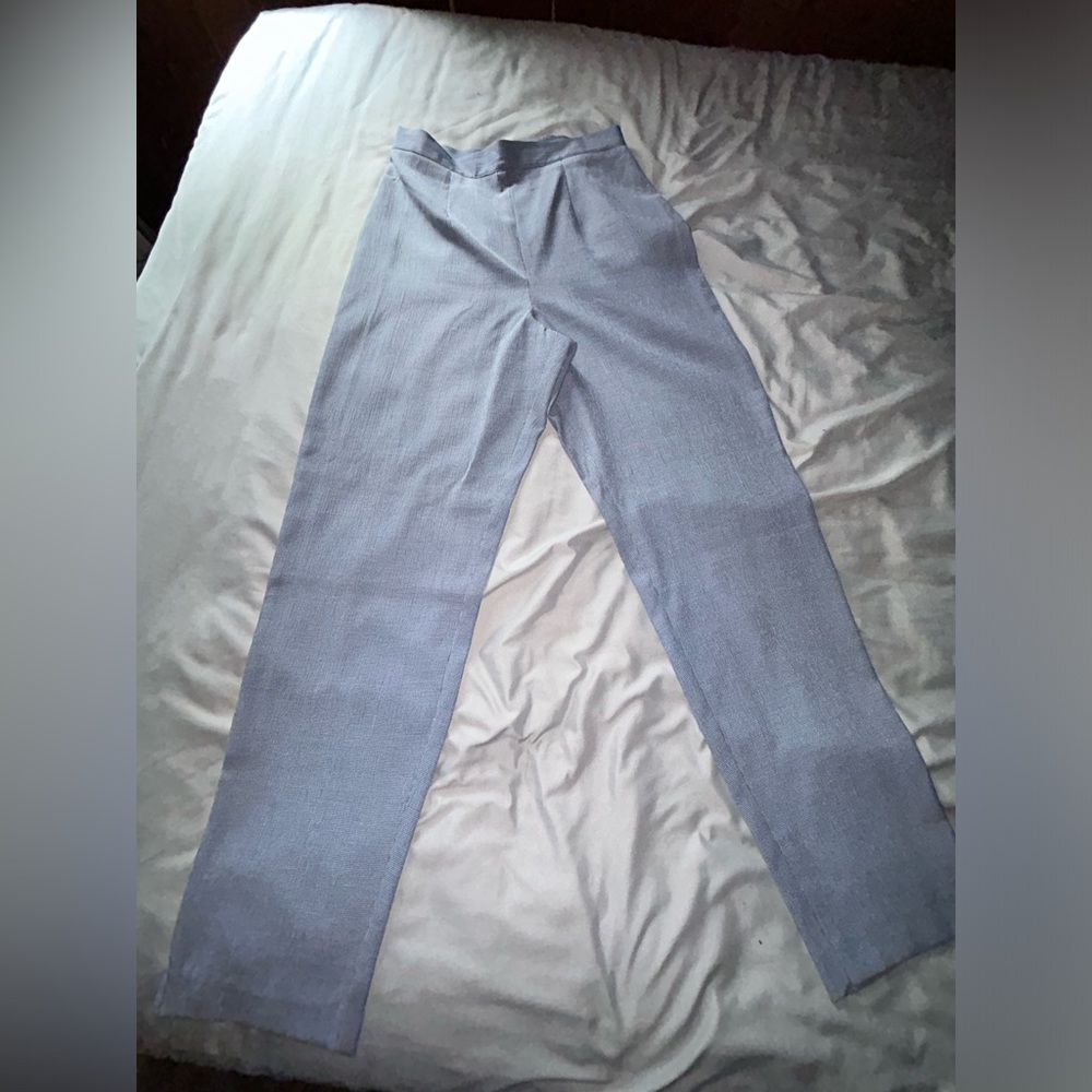 Women's Gray Straight Leg Slacks